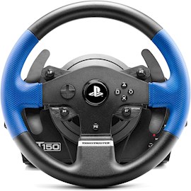 კომპიუტერული საჭე+პედლები Thrustmaster T150 Racing Wheel And Pedals, PC / PlayStation 3/4, Black/Blue